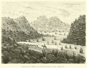 アレキパ近くのセロスまたは険しい丘陵地帯 作： Edouard Riou